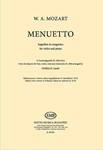 Menuetto for violin and piano Offprint from volume III of Mozart Album for violinists (Z. 5213)
