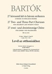 Level az otthoniakhoz 27 Two- and Three-Part Choruses for Children's and Women's Voices , Volume II, No. 1 (BB 111a, 1935)
