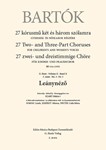 Leanynezo 27 Two- and Three-Part Choruses for Children's and Women's Voices , Volume II, No. 3 (BB 111a, 1935)