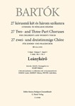 Leanykero 27 Two- and Three-Part Choruses for Children's and Women's Voices , Volume V, No. 3 (BB 111a, 1935)