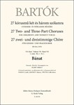 Banat 27 Two- and Three-Part Choruses for Children's and Women's Voices , Volume VII, No. 1 (BB 111a, 1935)