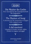 THE MASTERS OF SONG Vol.5 Works of Early Italian, French, English and German Masters for Middle Voice