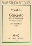 Concerto in mi bemolle maggiore 'II ritiro' per violino e orchestra d'archi e cembalo , RV. 256