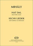 Six Songs to poems by Attila Jozsef for voice and piano