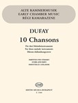 10 Chansons for three melodic instruments (recorders, violins, flutes, clarinets...)
