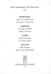 Old Masters' Mixed Choruses Vol.12