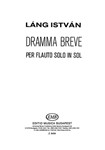 Dramma breve per flauto solo in Sol