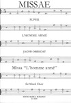 Missa L'homme arme for mixed chorus