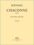 Chaconne in G for violin and viola