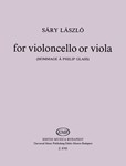 ...for Violoncello or Viola (Hommage a Philip Glass)