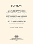 Late Summer Caprices for violin, viola, violoncello and piano
