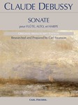Sonate pour Flute, Alto, et Harpe Original Manuscript Edition