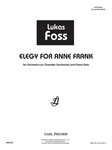 Elegy for Anne Frank-Orch/Pno-
