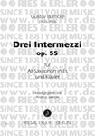Drei Intermezzi Fur Alt-Saxophon In Es Und Klavier