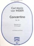 Concertino Op 26 [clarinet] Weber