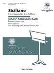 Siciliano  From Sonata #2 Bwv1031