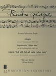 Adagio from the Easter Oratorio BWV 249 Soprano aria "Blute nur" from the St. Matthew Passion BWV 24
