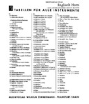 Grifftabelle fuer Englisch-Horn mit automatischer Oktavklappe