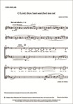O Lord, thou hast searched me outCor anglais part
