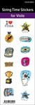 Viola Time stickers6-sheet pack