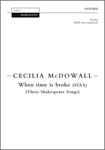 When time is broke - Three Shakespeare Songs