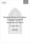 Evening Service in C minor - arranged for SATB (transposed to D minor)
