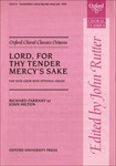 Lord, for thy tender mercy's sakeVocal score
