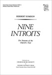 Nine Introits for Seasons of the Church's YearVocal score
