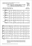 Lord, for thy tender mercy's sakeVocal score