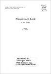 Prevent us, O LordVocal score