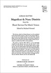 Magnificat and Nunc Dimittis from the Short ServiceVocal score