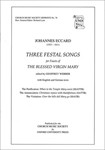 Three Festal SongsVocal score
