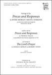 Preces and ResponsesVocal score