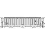 Accurail ACU80682 HO KIT PS-4750 Covered Hopper, C&O