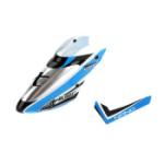 Blade Helicopte BLH3318A BLUE CANOPY W/FIN FOR nCPX BLADE