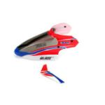 Blade Helicopte BLH3518 RED CANOPY/FIN SET MCPX FOR mCP BLADE