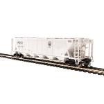 Broadway Limite BLI1884 HO H32 Covered Hopper, PRR/Gray/Black Keystone (4)