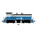 Broadway Limite BLI2850 HO SW1500 w/DCC & Sound, GN/Big Sky Blue #202