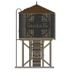 Broadway Limite BLI6092 HO Operating Water Tower/Sound, SF/Weathered Brown