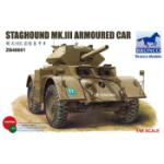 BRONCO MODELS BOM48001 STAGHOUND MkIII ARMOURED CAR 1/48 SCALE KIT