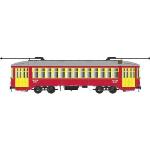 Bowser Mfg Co., BOW12841 HO PCC Trolley, New Orleans/Red #451