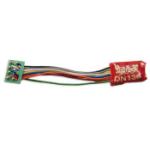N DCC Decoder Series 6, 3.2" Wires 3 FN 8-Pin 1A