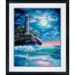 DIMENSIONS DMS7391424 Lighthouse in Moonlight PBN 16x20