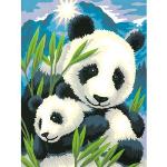 DIMENSIONS DMS7391456 Panda and Cub PBN 9x12