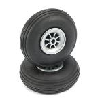 Dubro Products DUB225T 2-1/4"" TREADED WHEELS (2) 2 LOW BOUNCE