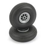 Dubro Products DUB250T 2-1/2"" TREADED WHEELS (2) 2 LOW BOUNCE