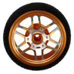 Dynamite Rc DYN1983 Custom Steering Wheel, BBS Orange: DX3R PRO