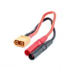 Dynamite Rc DYNC0144 Insulated Charge Adapter: Banana to XT60 Male
