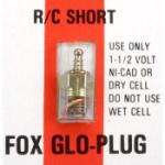 Fox Manufacturi FOX4502 Glow Plug, RC Short, 1.5V