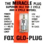 Fox Manufacturi FOX4702 Glow Plug, RC Miracle, 1.5V